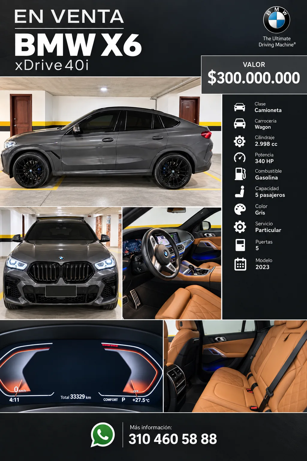 Camioneta BMW X6 2023 en Pereira — foto 7