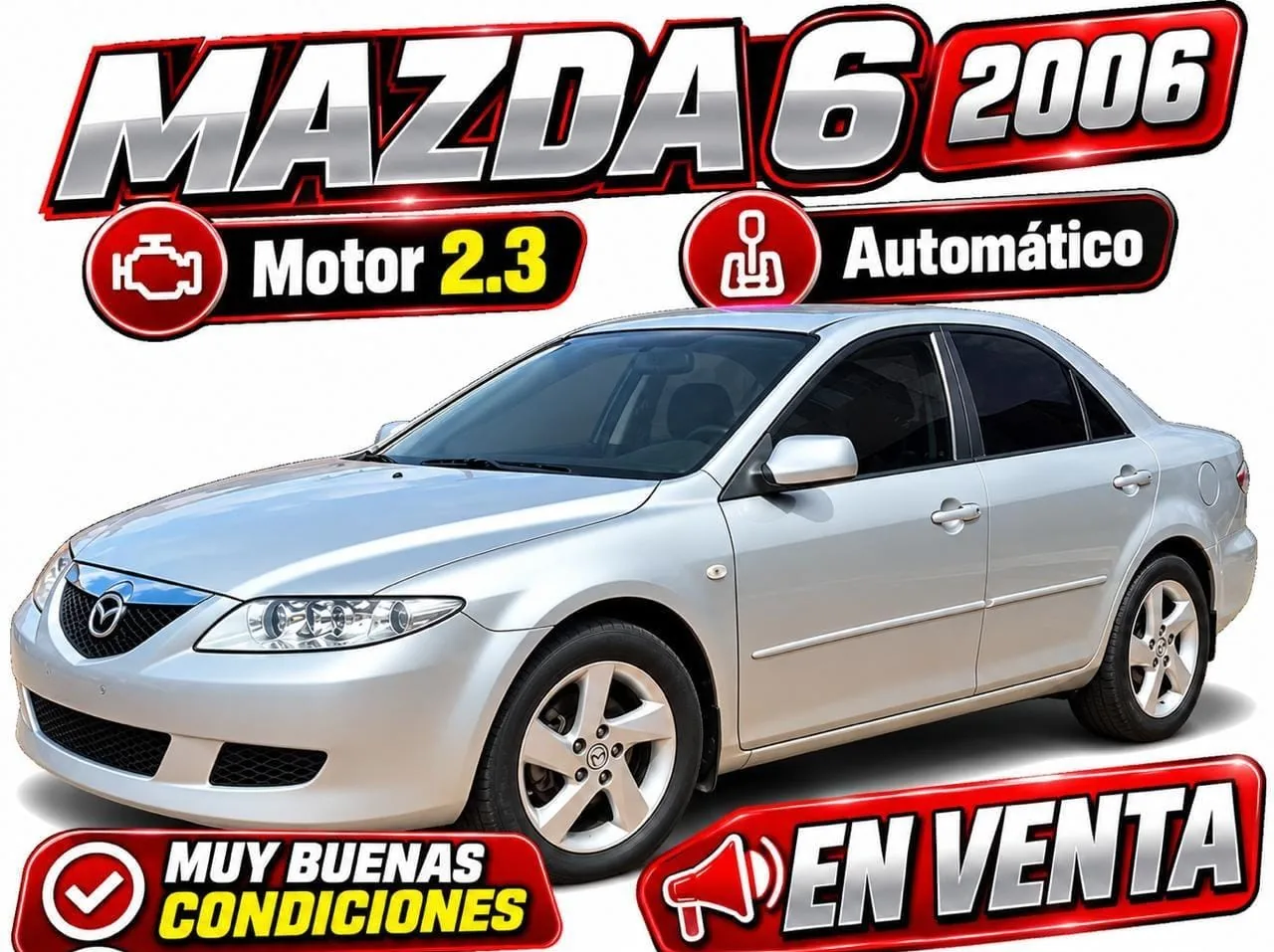 Sedán Mazda Mazda 6 2006 6S3NA6 en Cali