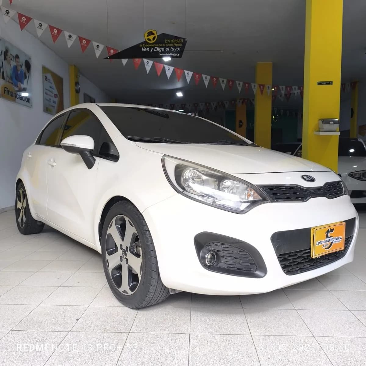 Kia Rio Spice Ub Ex 1.4 2014 Blanco