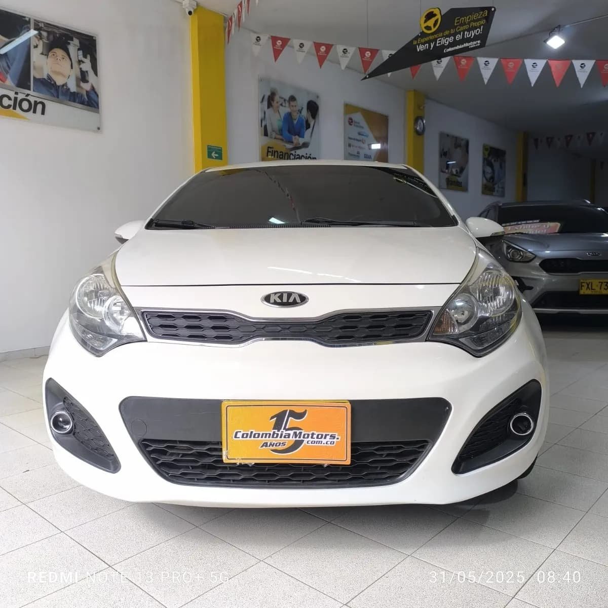 Kia Rio Spice Ub Ex 1.4 2014 Blanco