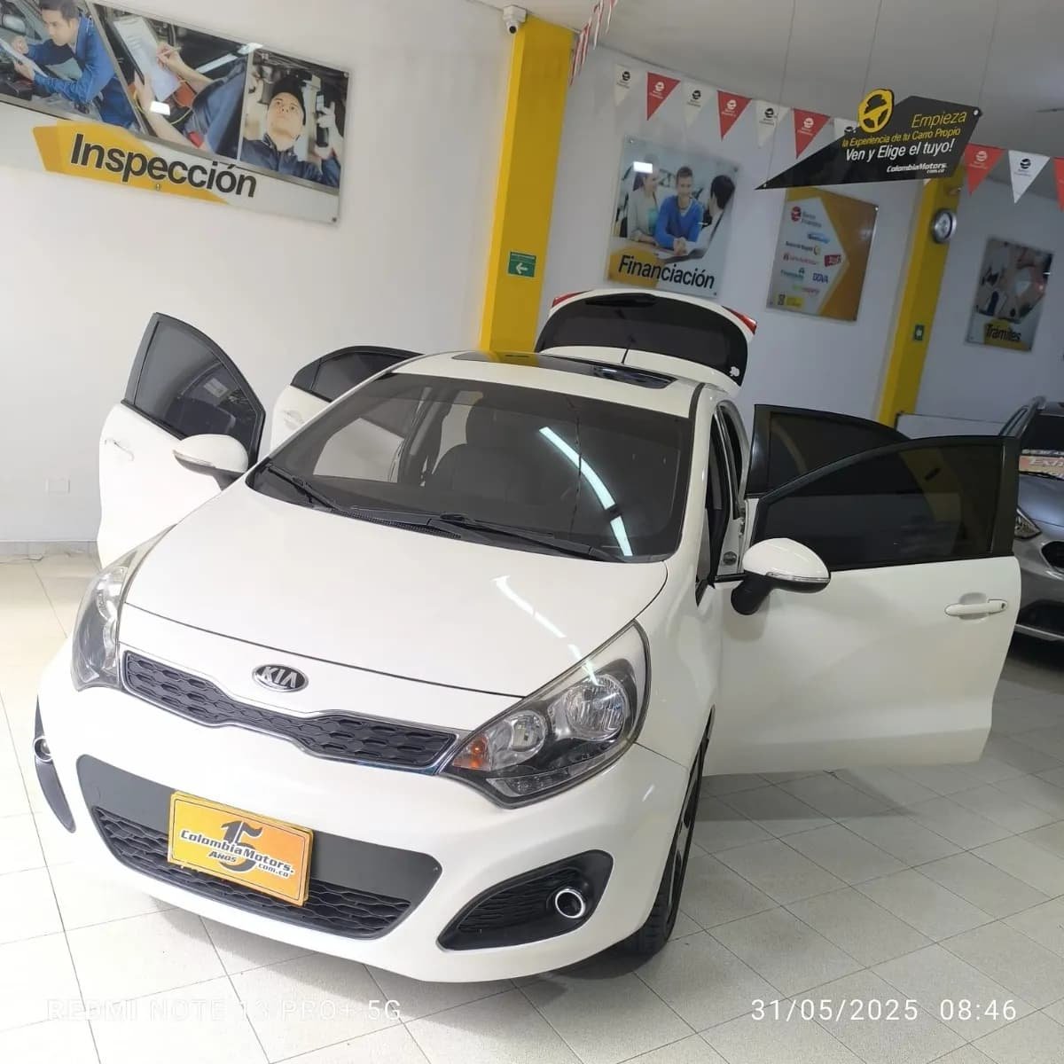 Kia Rio Spice Ub Ex 1.4 2014 Blanco