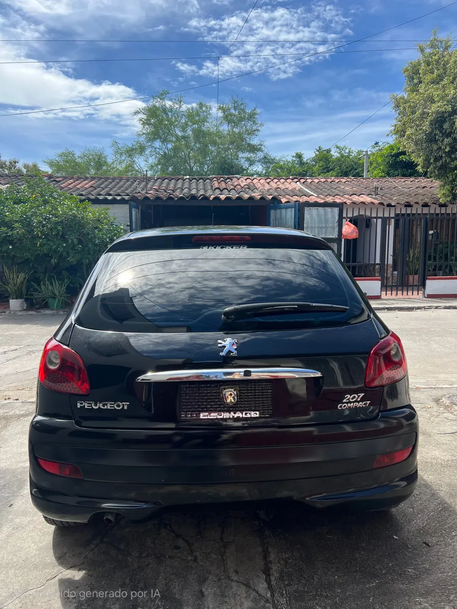 Peugeot 207 2009 Negro Espinal
